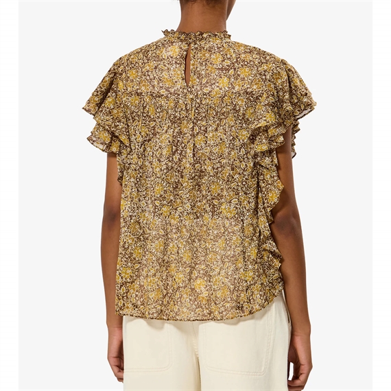 Isabel Marant Etoile Daliyane Top, Khaki 